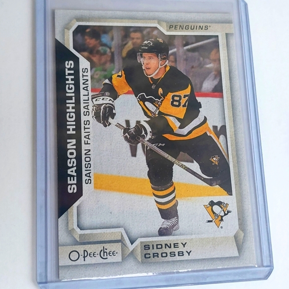 Sidney Crosby 2018-2019 OPC Season Highlights Pittsburgh Penguins Card #559 - Picture 1 of 2
